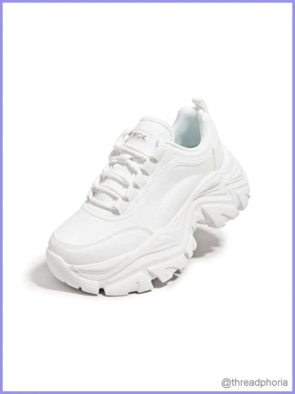 Chunky Platform Sneakers Women Leather Casual Dad Shoes Comfortable Wedge